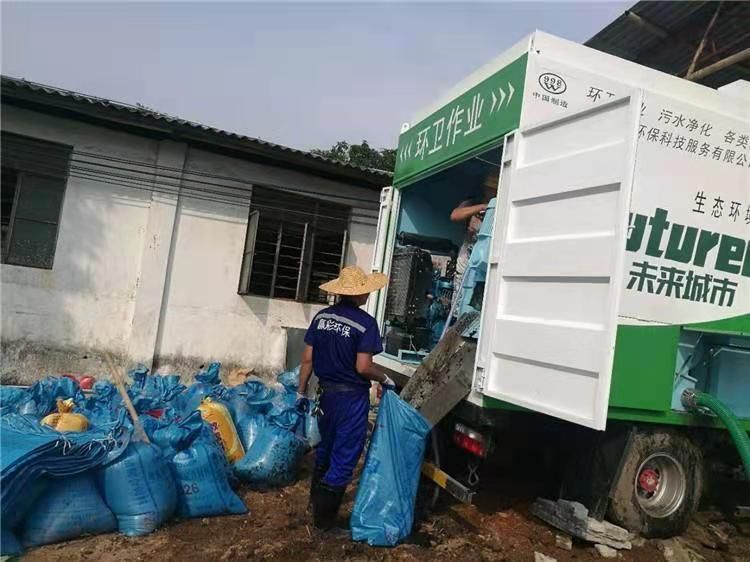 行唐工业污泥压干处理